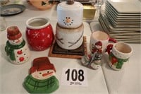 Christmas Themed Cookie Jar & Miscellaneous(R1)