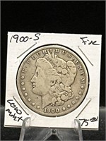 90% Silver Morgan Dollar 1900-S