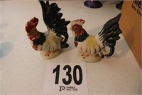 Pair of Rooster Figurines(R1)