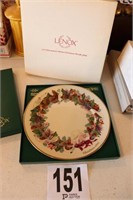 Lenox 1992 Christmas Collector's Plate(R1)