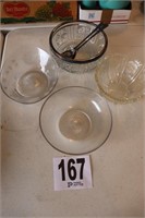(4) Vintage Glass Bowls(R1)