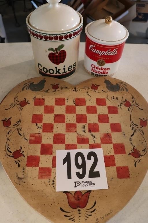 (2) Cookie Jars (Chip) & Checkers Board(R1)