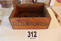 Vintage 'Rumford' Wood Box(R1)