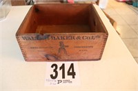 Vintage 'Waiter & Baker & Co.' Wood Box(R1)