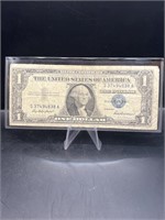 $1 Dollar Silver certificate 1957 ERROR NOTE