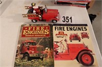 Fire Engine Figurine & (2) Books(R1)