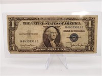 Silver Certificate $1 1935D