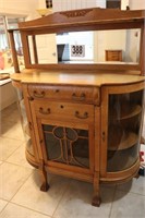 Vintage Buffet/Sideboard with Beveled Glass