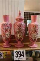 Hand Painted Vases & Lidded Container(R2)