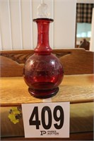 Ruby Red Art Glass Decanter(R2)