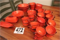 Approximately (37) Pieces of Vintage Metlox Poppy