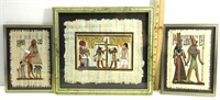 Egyptian Paintings on Papyrus Paper