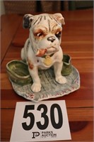 Vintage Majolica Bulldog Planter(R4)