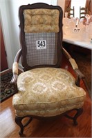 Vintage Key City Cane Back Arm Chair(R7)