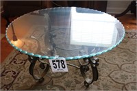 Iron & Glass Coffee Table (BUYER RESPONSIBLE FOR