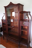 Vintage Curio Cabinet on Casters (BUYER
