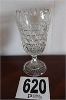 Vintage Glass Pedestal Vase(R5)