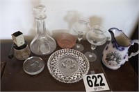 Decanter, Candle Holders & Miscellaneous (Some