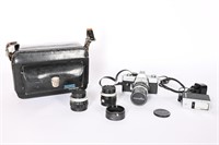 Vintage Minolta SRT101 Camera, Case & Accessories