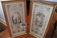 Pair of Matted & Framed Wall Decor(R5)