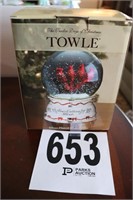 Towle Four Calling Birds Snow Globe(R5)
