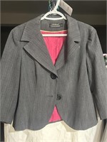 Tribal Grey  Pink Stripe Jacket size 10