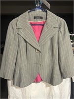 Tribal  Grey Pink Stripe Jacket size 12