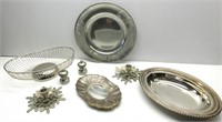 Silver Plated Items,Snowflake Candle Holders,