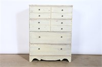 Vintage Painted Distressed Wood Dresser
