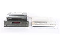 Toshiba VCR, JVC Turntable, Technics CD Changer
