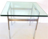 Mid-Centary Glass Table 24" x 24 X  21"T Blemish