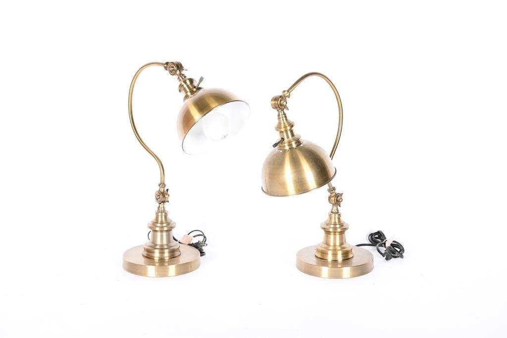 Brushed Brass Adjustable Desk Lamps