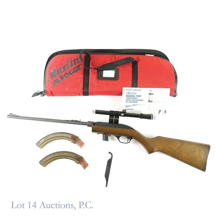 Marlin Papoose Model 70P .22 Rifle Long Gun, Scope