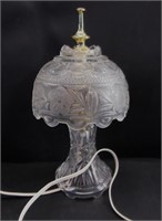 Mid Century Glass Lamp 10"T