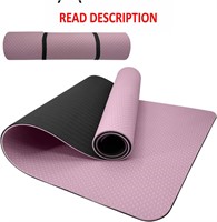 $30  8mm Yoga Mat  72x24  with Strap  Pinkpurple