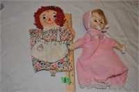 raggedy ann puppet and doll puppet