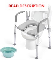 $80  Zler Raised Toilet Seat  4in1  300lb