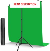 $36  HEMMOTOP 5x6.5ft Green Screen Kit for Zoom