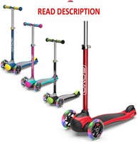 $40  GOMO 3-Wheel Scooter  Kids 2-5 Years  Red/Gre