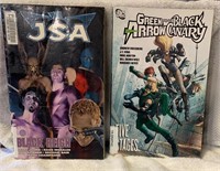 JSA Black Reignn and Green Arrow and Black Canary