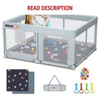 $60  Baby Playpen 50x50 with Mat  Indoor & Outdoor