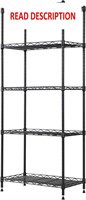 $48  5-Wire Shelf  Black  21.2L x 11.8W x 53.5H