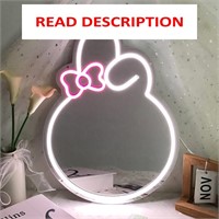 $40  16x12 Acrylic Melo Mirror Light  Rabbit