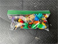 Snack size bag of LEGO figurines