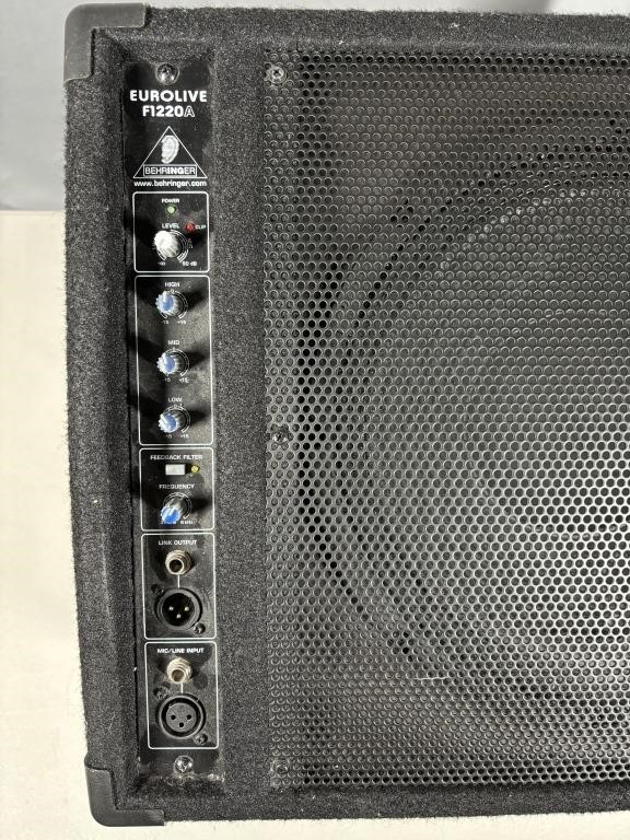 Pair of Euro Live F1220A Monitor Speakers