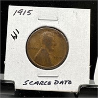 1915 WHEAT PENNY CENT SC DATE
