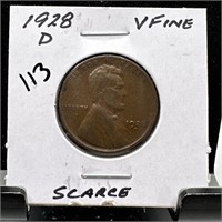 1928-D WHEAT PENNY CENT SCARCE DATE