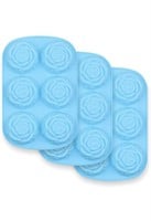 HOMEDGE 6-CAVITY SILICONE FLOWERS SHAPED MOLD,