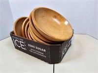 8 Wood Bowls