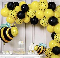 YQWIN BEE BALLOON GARLAND BEE PARTY DECORATIONS